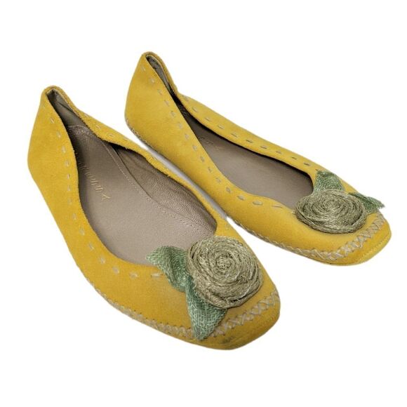 NWOT CARESSA Suede Leather Baller Flats 7 - Picture 9 of 9